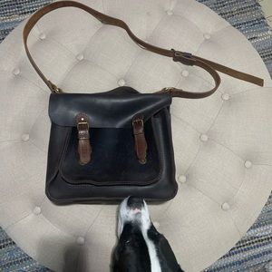 Chocolate leather purse